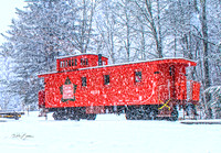 2536 -1  Red Caboose - Andover, NH