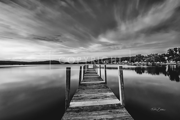 1745 BW  Meredith Pier - Meredith, NH