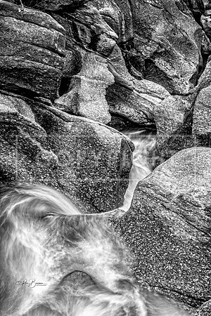 0609 BW - Sculptured Rocks - Groton, NH